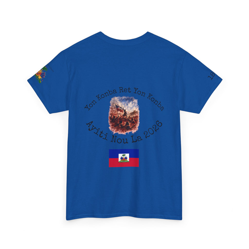 Ayiti Cherie T-Shirt — Haiti Coat of Arms with White Background 2026 Tee