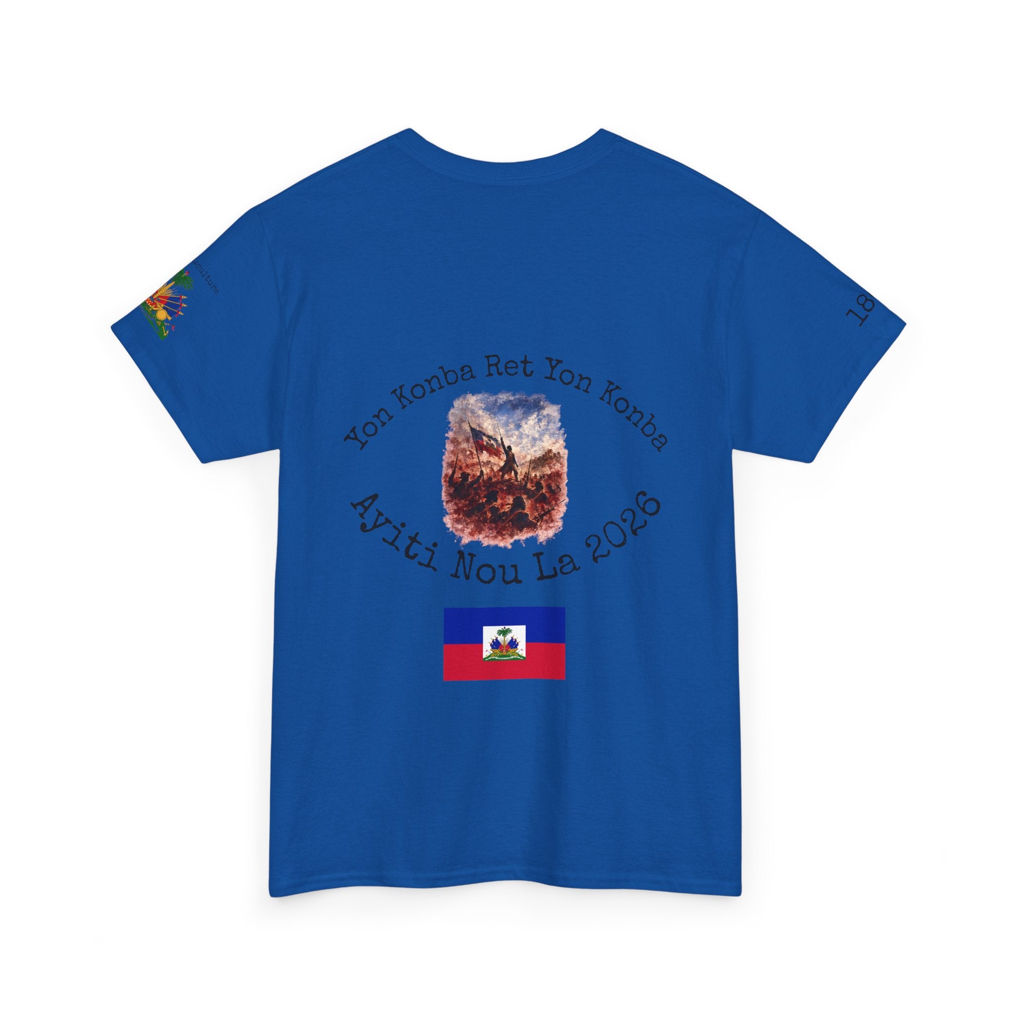 Ayiti Cherie T-Shirt — Haiti Coat of Arms with White Background 2026 Tee