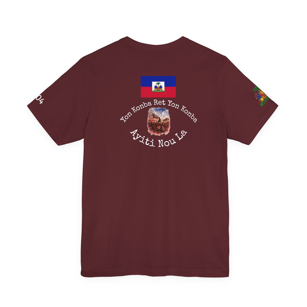 Ayiti Chérie T-Shirt – Haitian Flag & Coat of Arms (No white background )Tee
