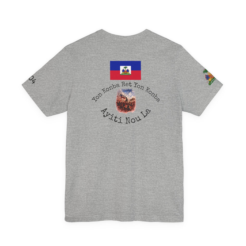 Ayiti Chérie T-Shirt – Haitian Flag & Coat of Arms (No white background )Tee