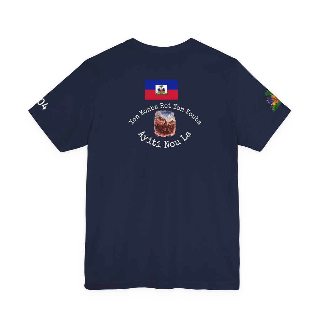 Ayiti Chérie T-Shirt – Haitian Flag & Coat of Arms (No white background )Tee