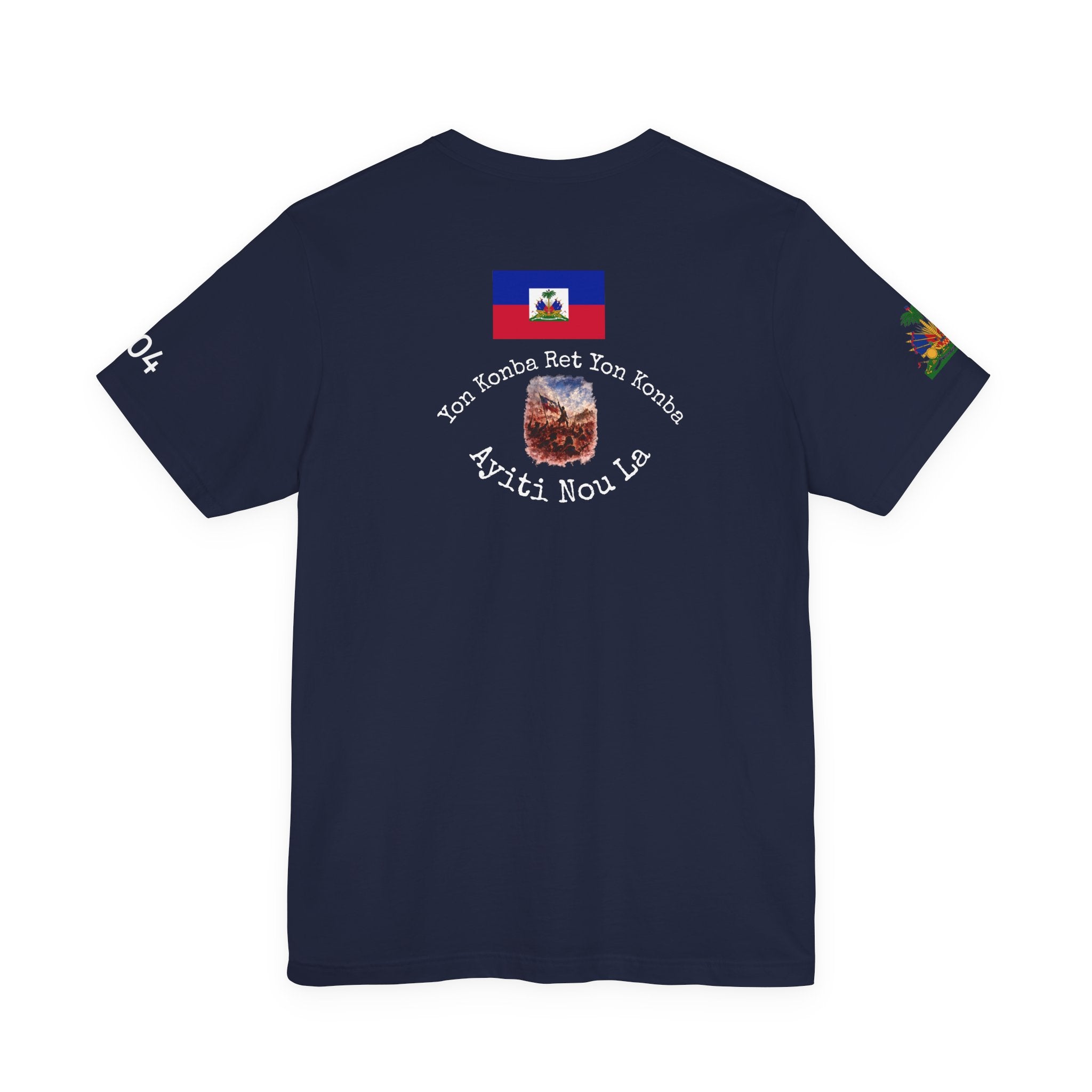 Ayiti Chérie T-Shirt – Haitian Flag & Coat of Arms (No white background )Tee