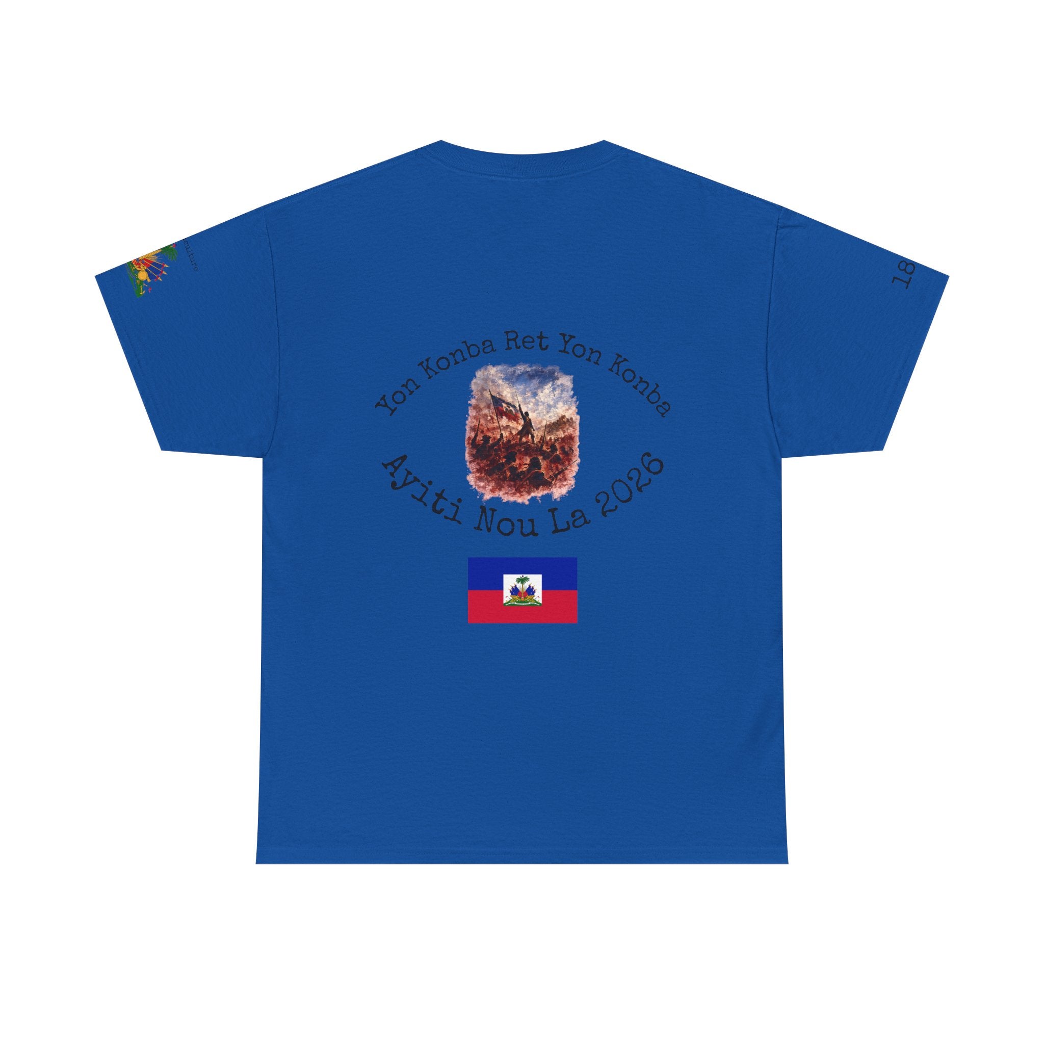 Ayiti Cherie T-Shirt — Haiti Coat of Arms with White Background 2026 Tee