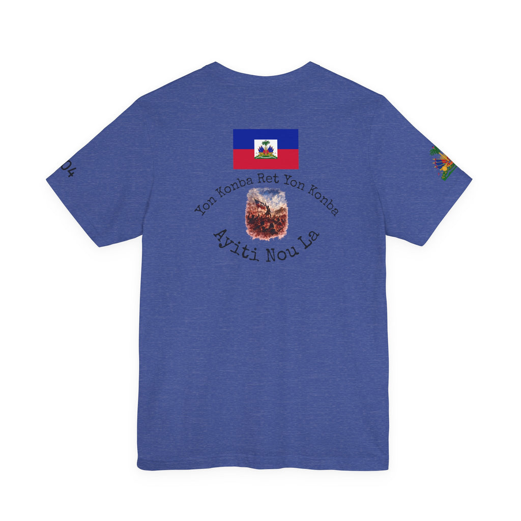 Ayiti Chérie T-Shirt – Haitian Flag & Coat of Arms (No white background )Tee